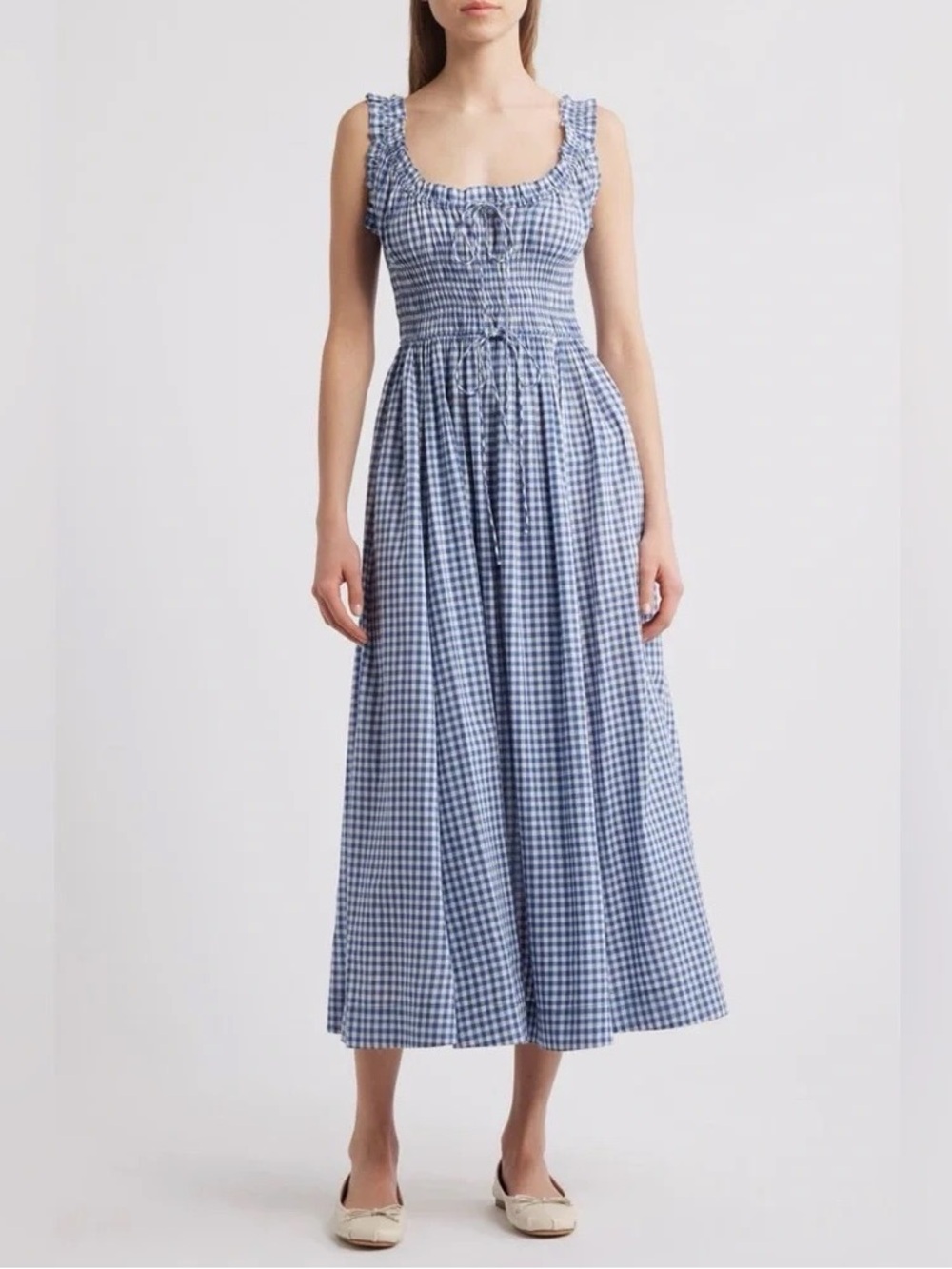 Doen Emmaretta Blue Gingham Dress